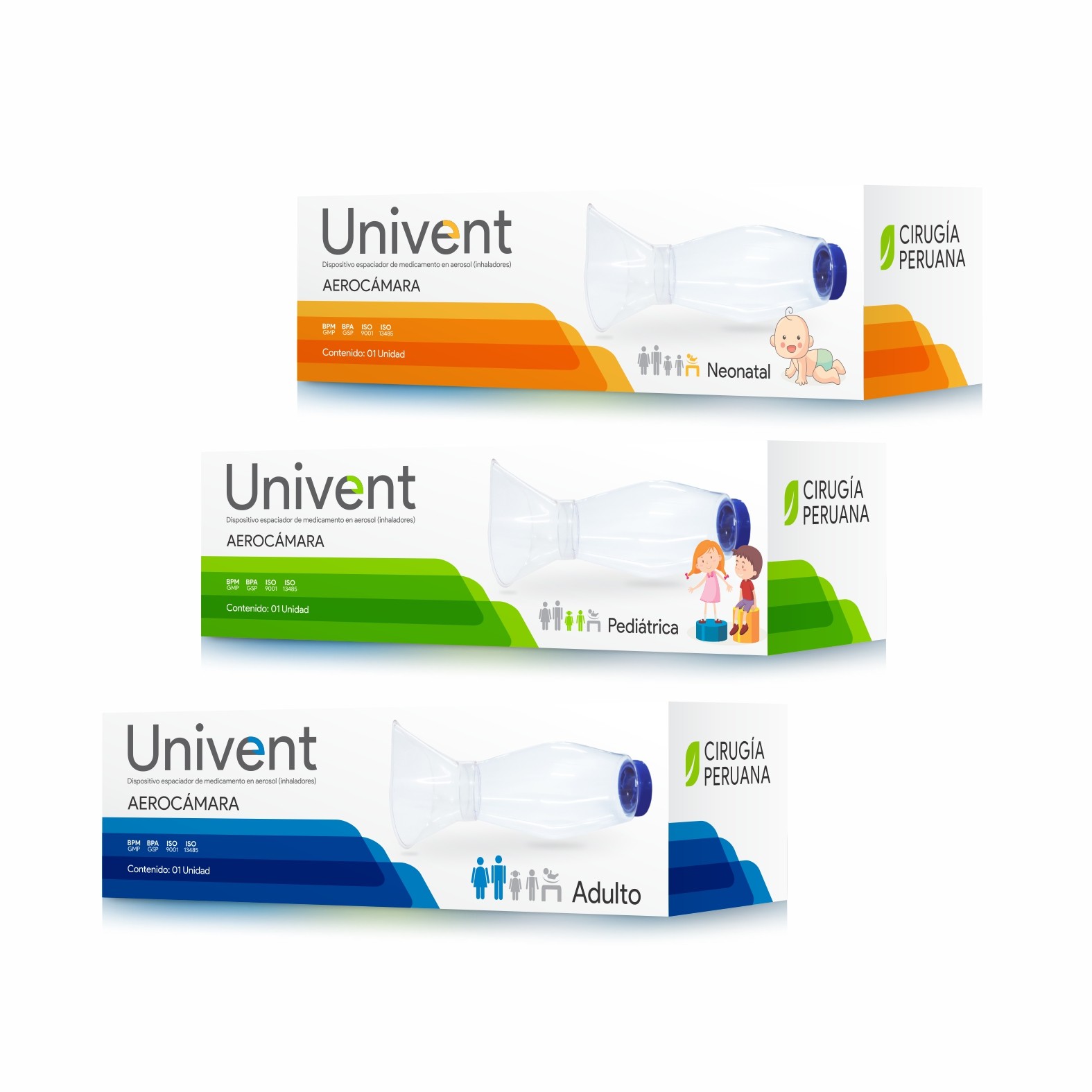 Aerocámara Aséptica Univent - Cirugía Peruana, image size:1575x1575